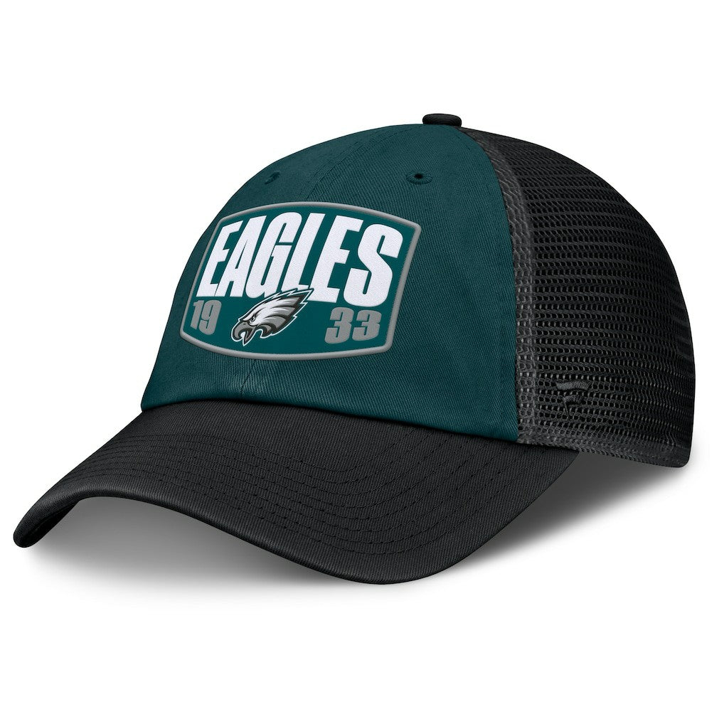 Philadelphia Eagles Franchise Trucker Adjustable Hat Midnight Green/Black - Fanatics