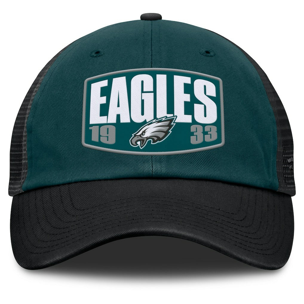 Philadelphia Eagles Franchise Trucker Adjustable Hat Midnight Green/Black - Fanatics
