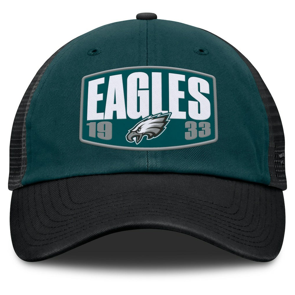 Philadelphia Eagles Franchise Trucker Adjustable Hat Midnight Green/Black - Fanatics