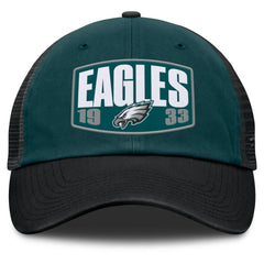 Philadelphia Eagles Franchise Trucker Adjustable Hat Midnight Green/Black - Fanatics
