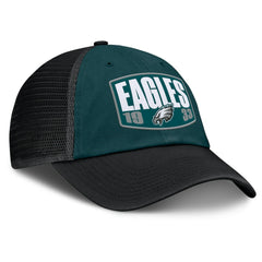 Philadelphia Eagles Franchise Trucker Adjustable Hat Midnight Green/Black - Fanatics
