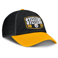 Pittsburgh Steelers Franchise Trucker Adjustable Hat Black/Gold - Fanatics