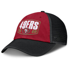 San Francisco 49ers Franchise Trucker Adjustable Hat Scarlet/Black - Fanatics