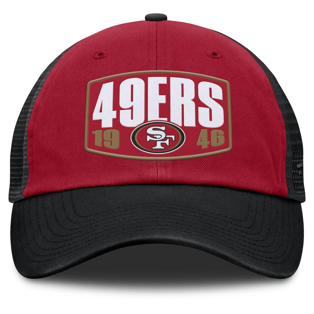 San Francisco 49ers Franchise Trucker Adjustable Hat Scarlet/Black - Fanatics