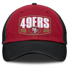 San Francisco 49ers Franchise Trucker Adjustable Hat Scarlet/Black - Fanatics