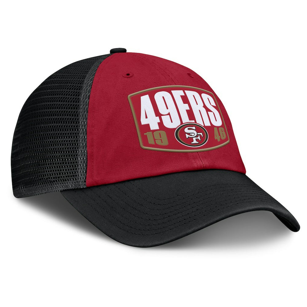 San Francisco 49ers Franchise Trucker Adjustable Hat Scarlet/Black - Fanatics