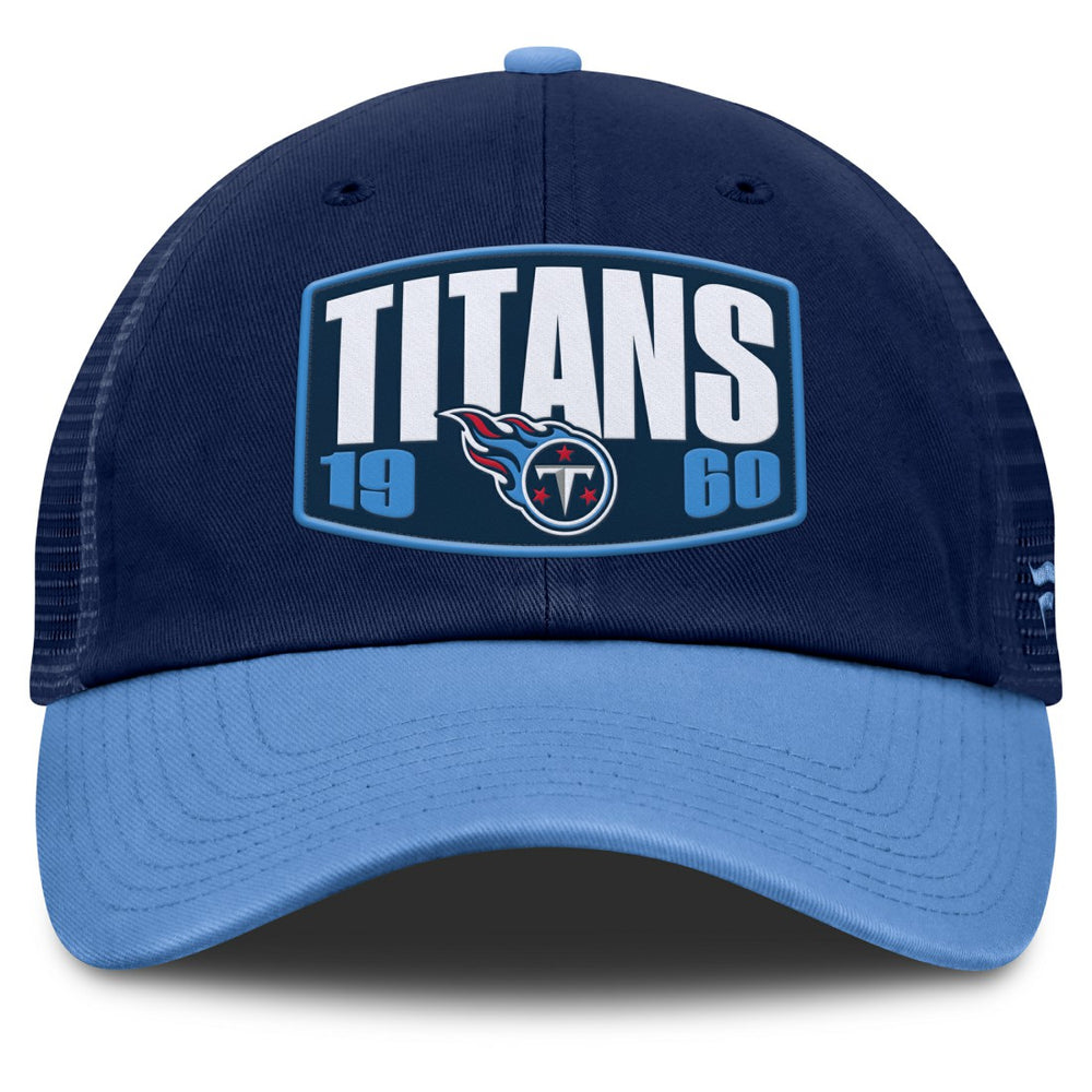 Tennessee Titans Franchise Trucker Adjustable Hat Navy/Light Blue - Fanatics