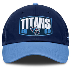 Tennessee Titans Franchise Trucker Adjustable Hat Navy/Light Blue - Fanatics