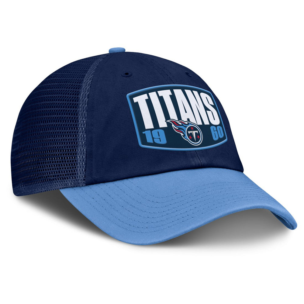 Tennessee Titans Franchise Trucker Adjustable Hat Navy/Light Blue - Fanatics
