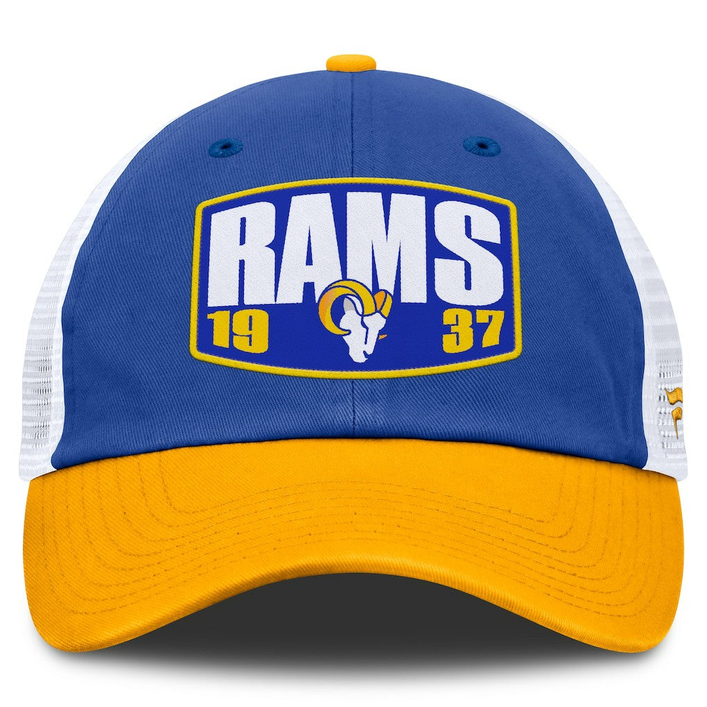 Los Angeles Rams Franchise Trucker Adjustable Hat Royal/Gold - Fanatics