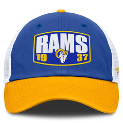 Los Angeles Rams Franchise Trucker Adjustable Hat Royal/Gold - Fanatics