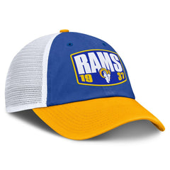 Los Angeles Rams Franchise Trucker Adjustable Hat Royal/Gold - Fanatics