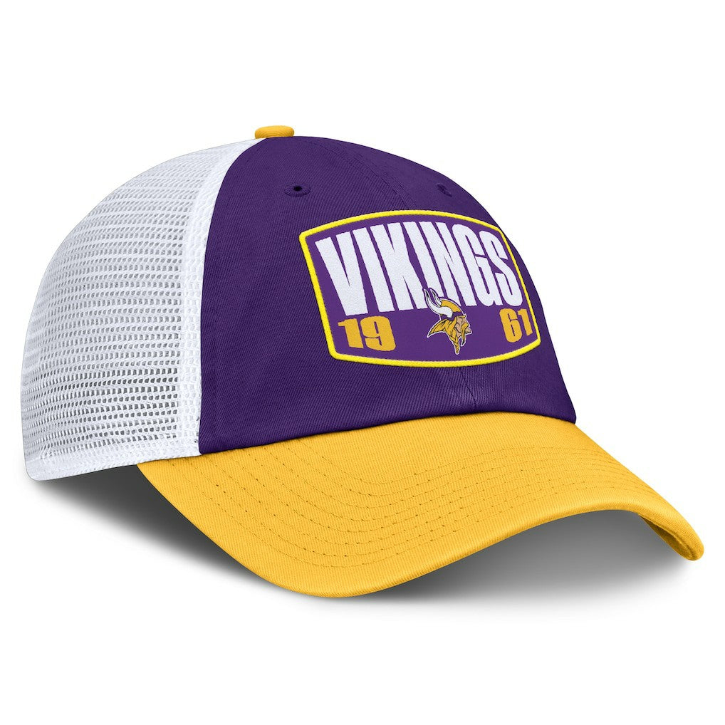 Minnesota Vikings Franchise Trucker Adjustable Hat Purple/Gold - Fanatics