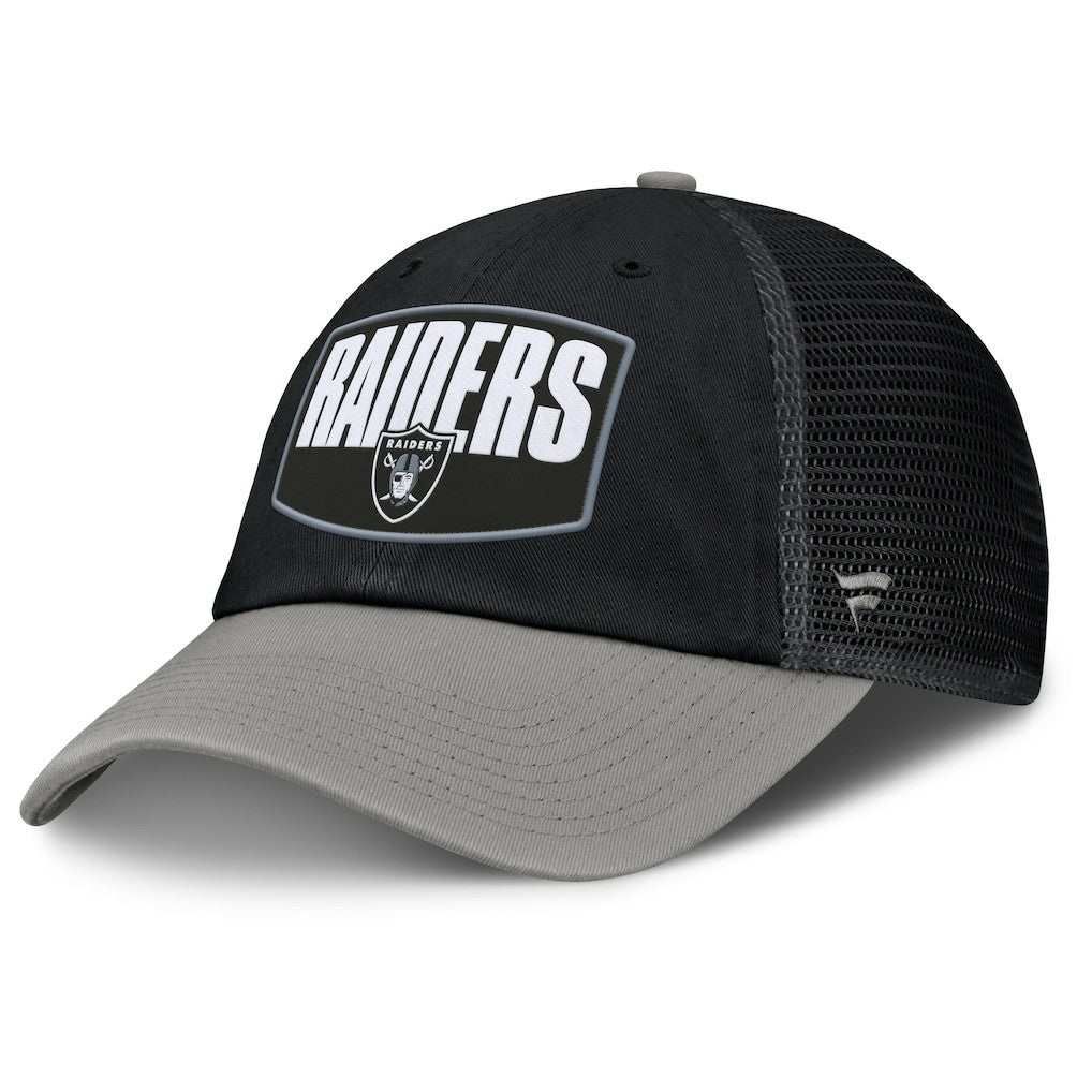 Las Vegas Raiders Franchise Trucker Adjustable Hat Black/Gray - Fanatics