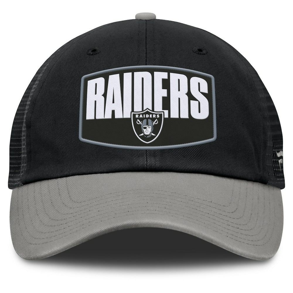 Las Vegas Raiders Franchise Trucker Adjustable Hat Black/Gray - Fanatics