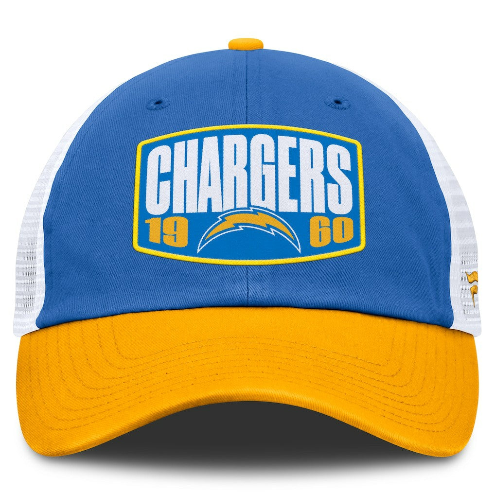 Los Angeles Chargers Franchise Trucker Adjustable Hat Powder Blue/Gold - Fanatics
