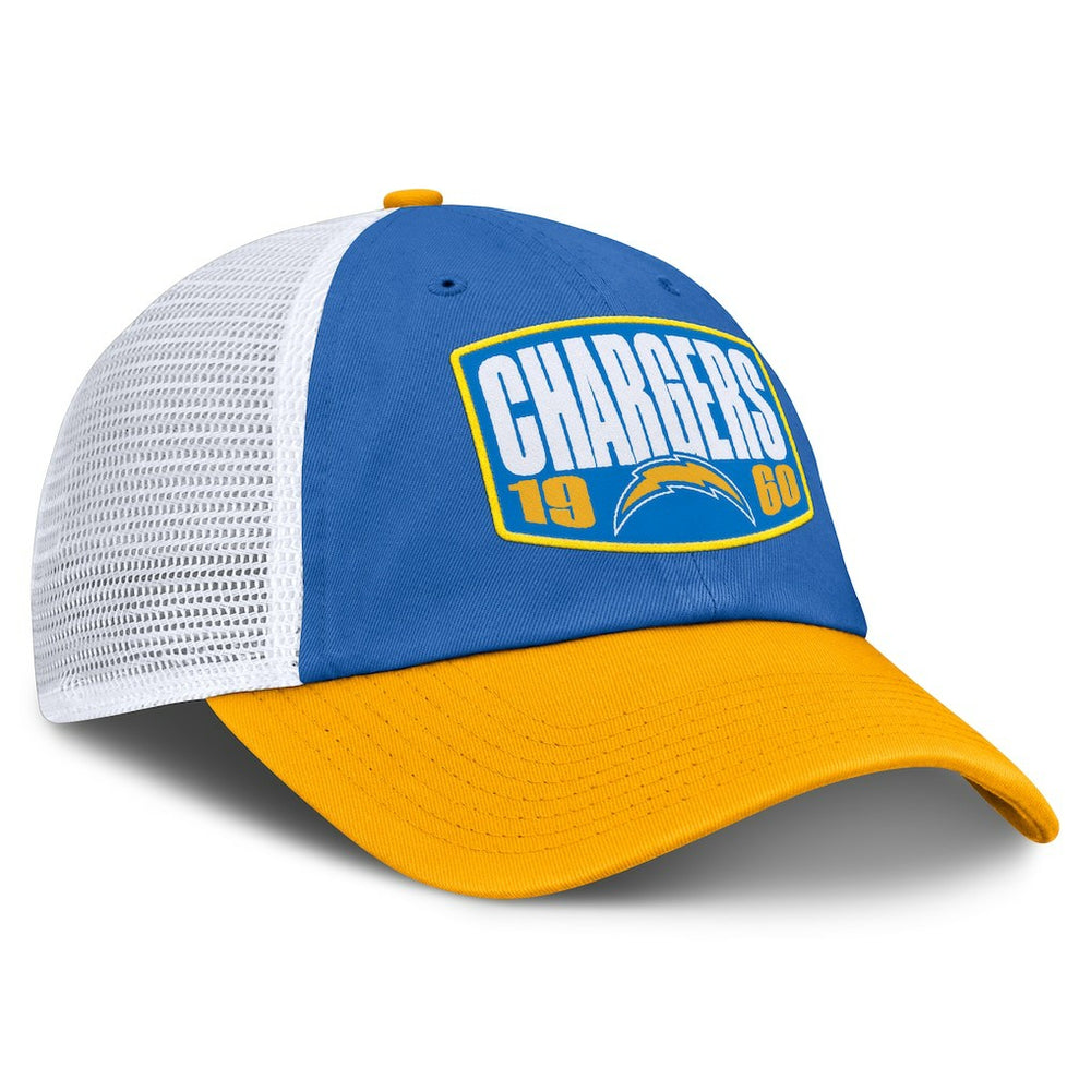Los Angeles Chargers Franchise Trucker Adjustable Hat Powder Blue/Gold - Fanatics