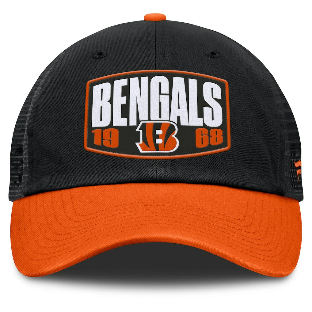 Cincinnati Bengals Franchise Trucker Adjustable Hat Black/Orange - Fanatics