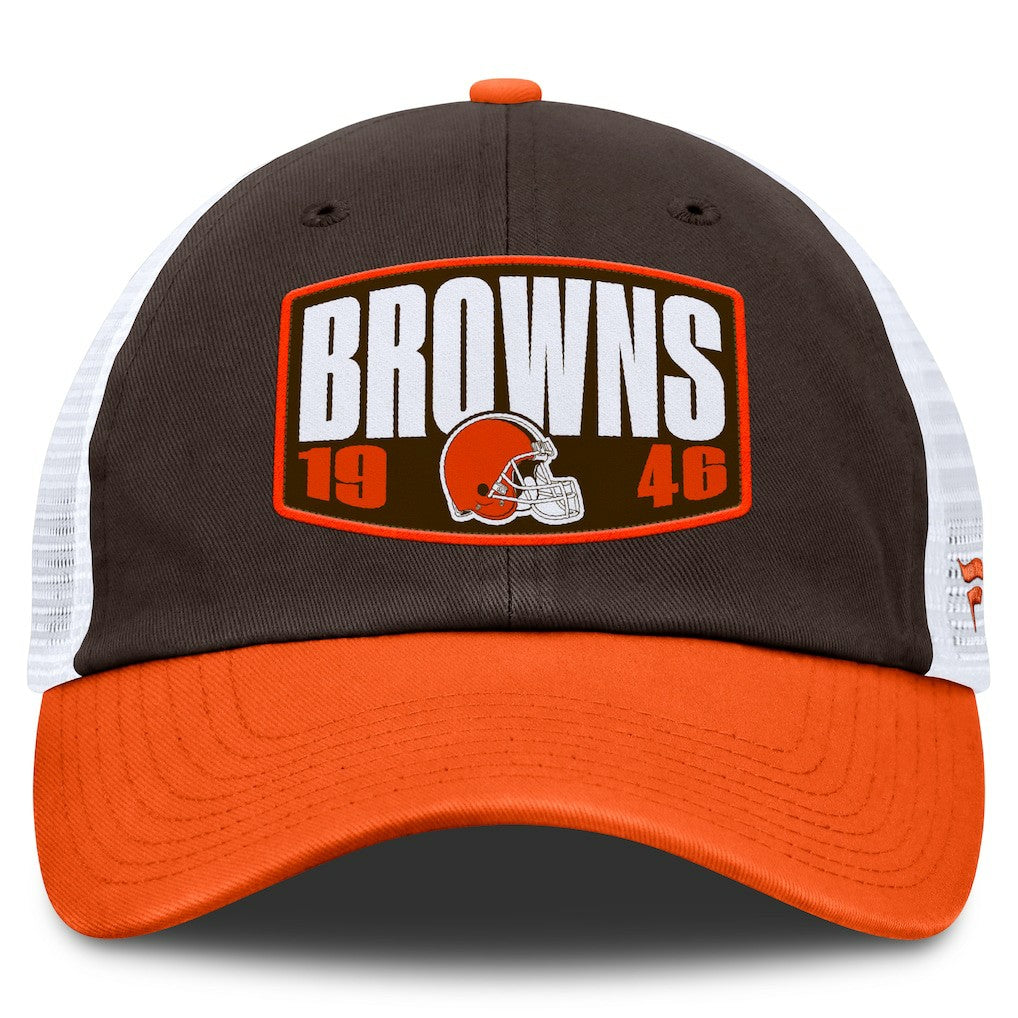 Cleveland Browns Franchise Trucker Adjustable Hat Brown/Orange - Fanatics