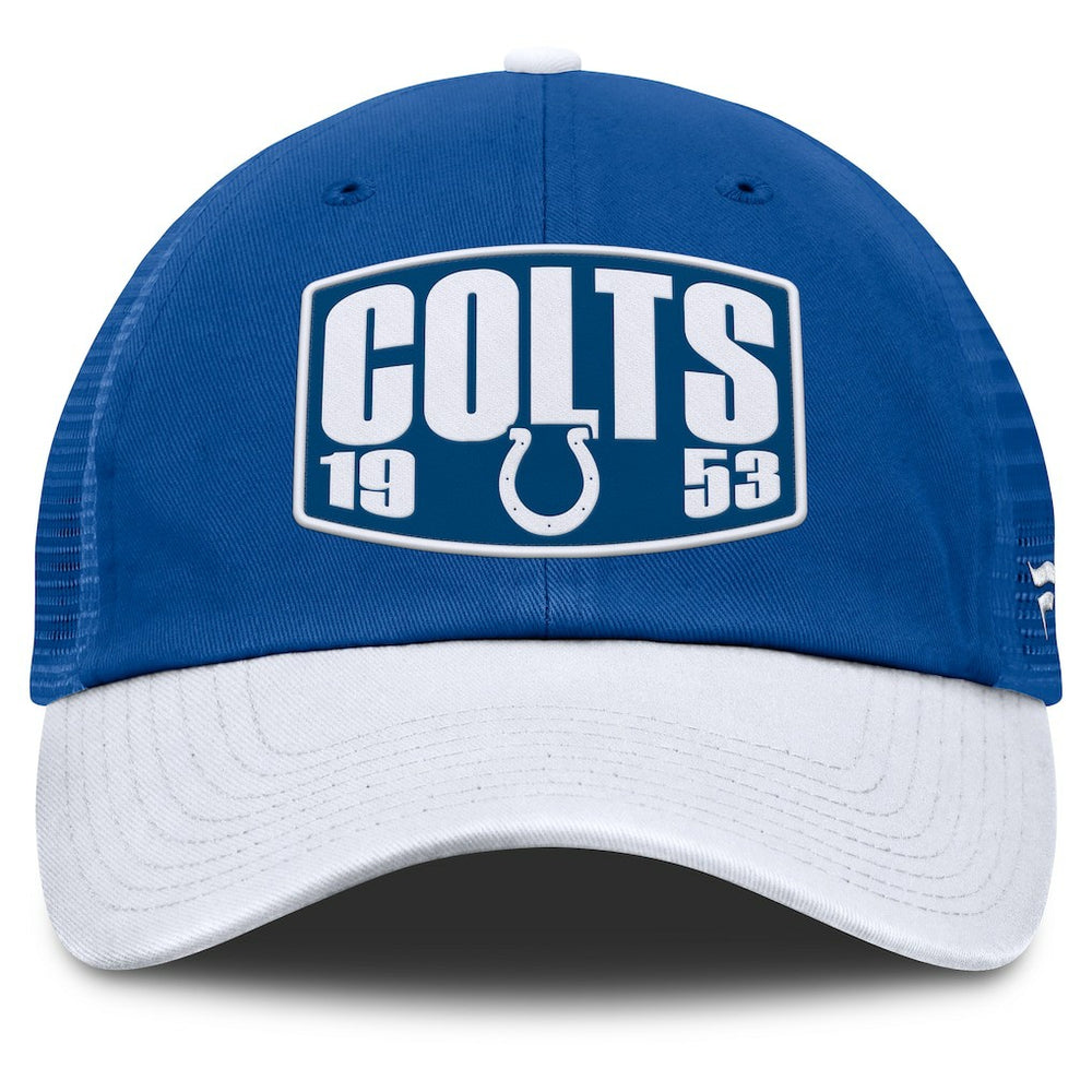 Indianapolis Colts Franchise Trucker Adjustable Hat Royal/White - Fanatics