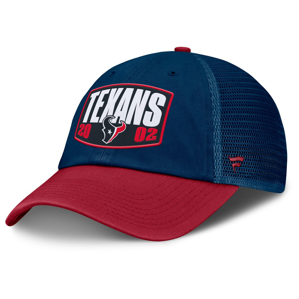 Houston Texans Franchise Trucker Adjustable Hat Navy/Red - Fanatics