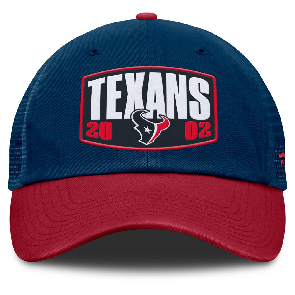 Houston Texans Franchise Trucker Adjustable Hat Navy/Red - Fanatics