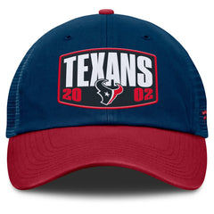 Houston Texans Franchise Trucker Adjustable Hat Navy/Red - Fanatics