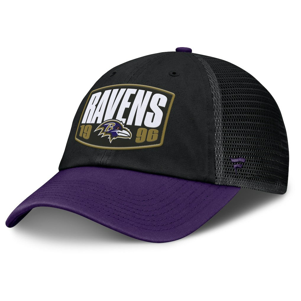 Baltimore Ravens Franchise Trucker Adjustable Hat Black/Purple - Fanatics