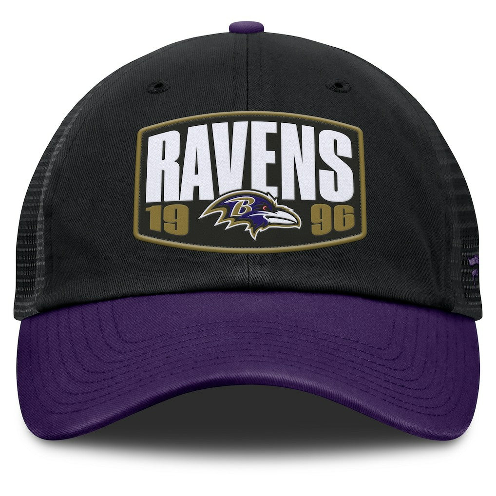 Baltimore Ravens Franchise Trucker Adjustable Hat Black/Purple - Fanatics
