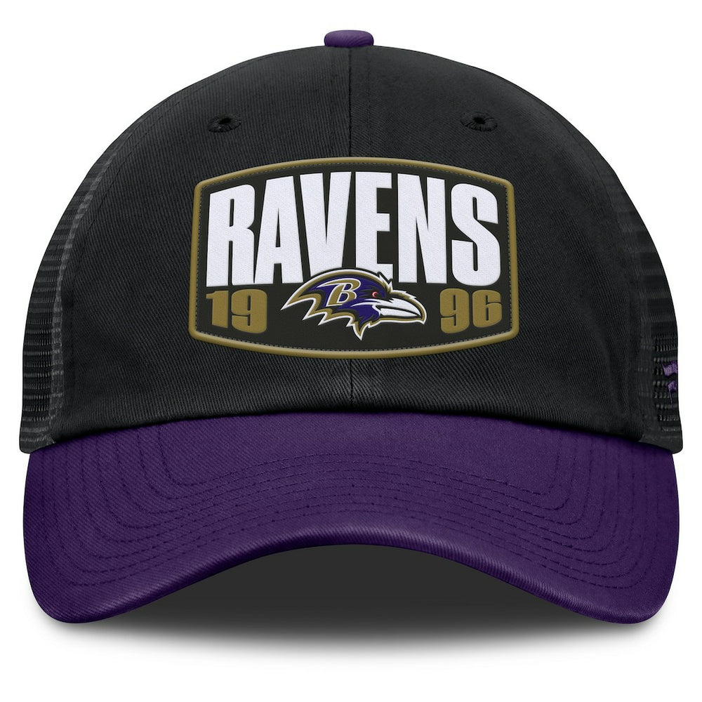 Baltimore Ravens Franchise Trucker Adjustable Hat Black/Purple - Fanatics