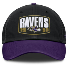 Baltimore Ravens Franchise Trucker Adjustable Hat Black/Purple - Fanatics