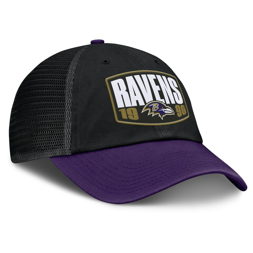 Baltimore Ravens Franchise Trucker Adjustable Hat Black/Purple - Fanatics
