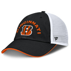 Cincinnati Bengals Reverse Trucker Adjustable Hat Black/White - Fanatics