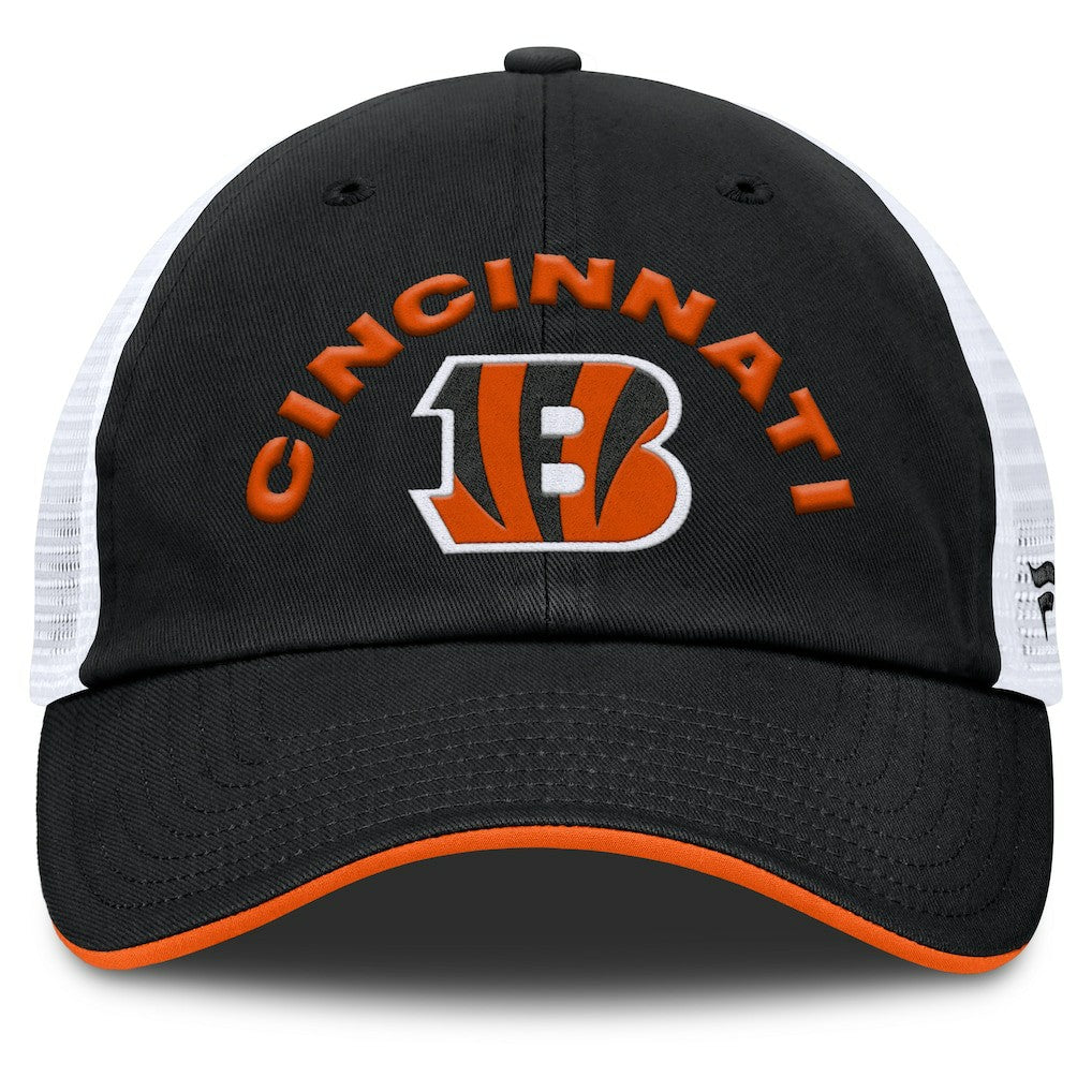 Cincinnati Bengals Reverse Trucker Adjustable Hat Black/White - Fanatics
