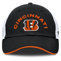 Cincinnati Bengals Reverse Trucker Adjustable Hat Black/White - Fanatics