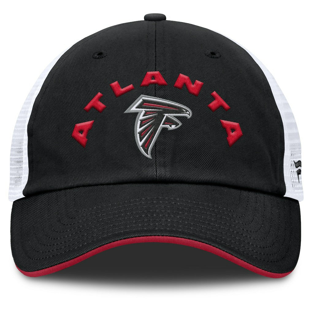 Atlanta Falcons Reverse Trucker Adjustable Hat Black/White - Fanatics