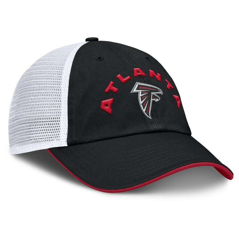 Atlanta Falcons Reverse Trucker Adjustable Hat Black/White - Fanatics