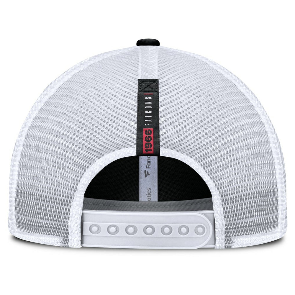 Atlanta Falcons Reverse Trucker Adjustable Hat Black/White - Fanatics