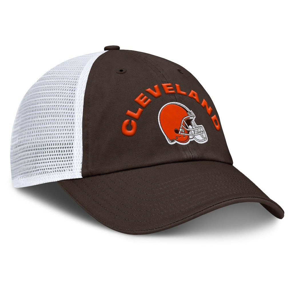 Cleveland Browns Reverse Trucker Adjustable Hat Brown/White - Fanatics