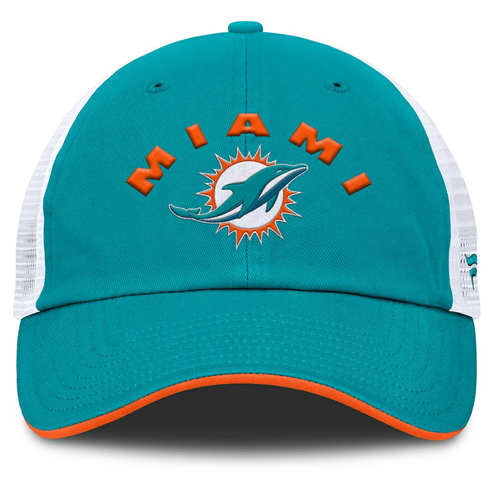 Miami Dolphins Reverse Trucker Adjustable Hat Aqua/White - Fanatics