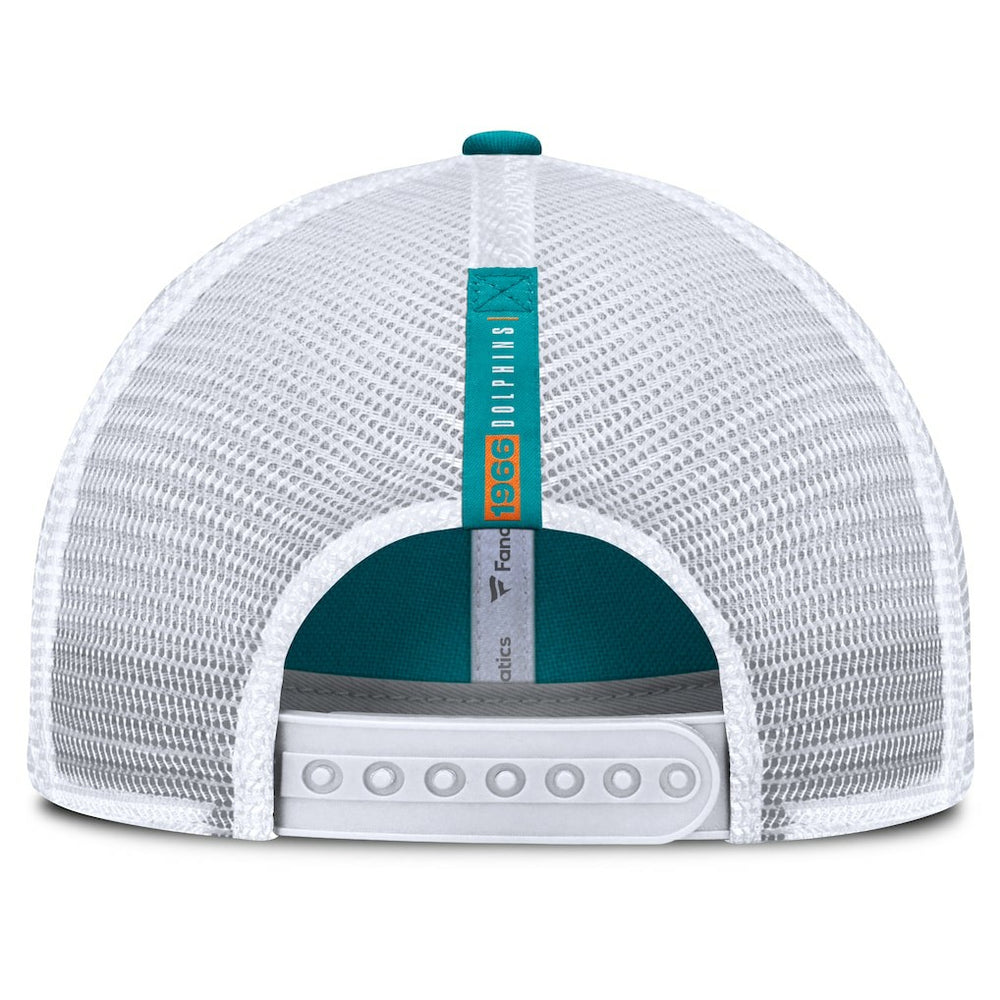 Miami Dolphins Reverse Trucker Adjustable Hat Aqua/White - Fanatics
