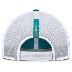 Miami Dolphins Reverse Trucker Adjustable Hat Aqua/White - Fanatics