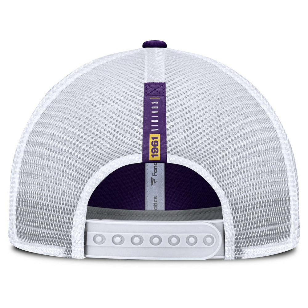 Minnesota Vikings Reverse Trucker Adjustable Hat Purple/White - Fanatics