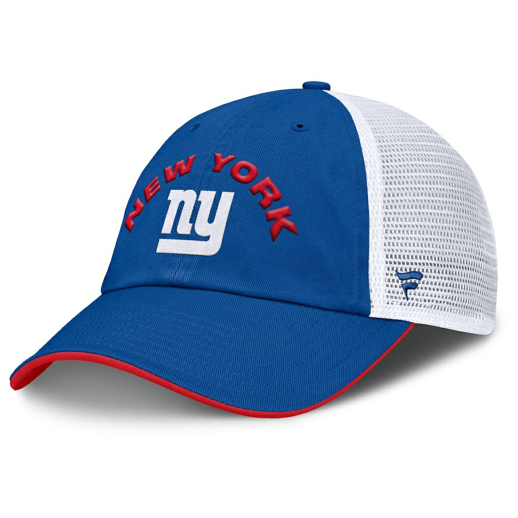 New York Giants Reverse Trucker Adjustable Hat Royal/White - Fanatics