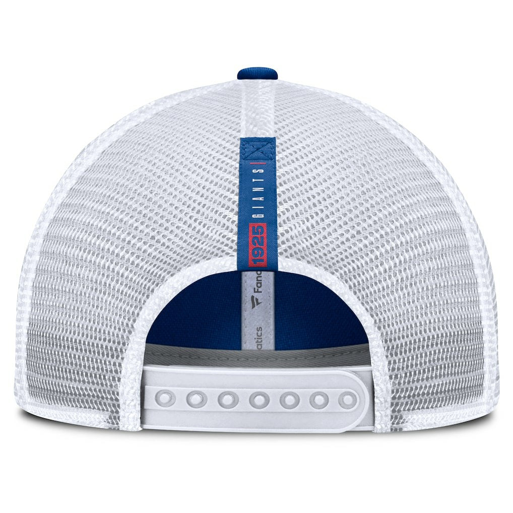 New York Giants Reverse Trucker Adjustable Hat Royal/White - Fanatics