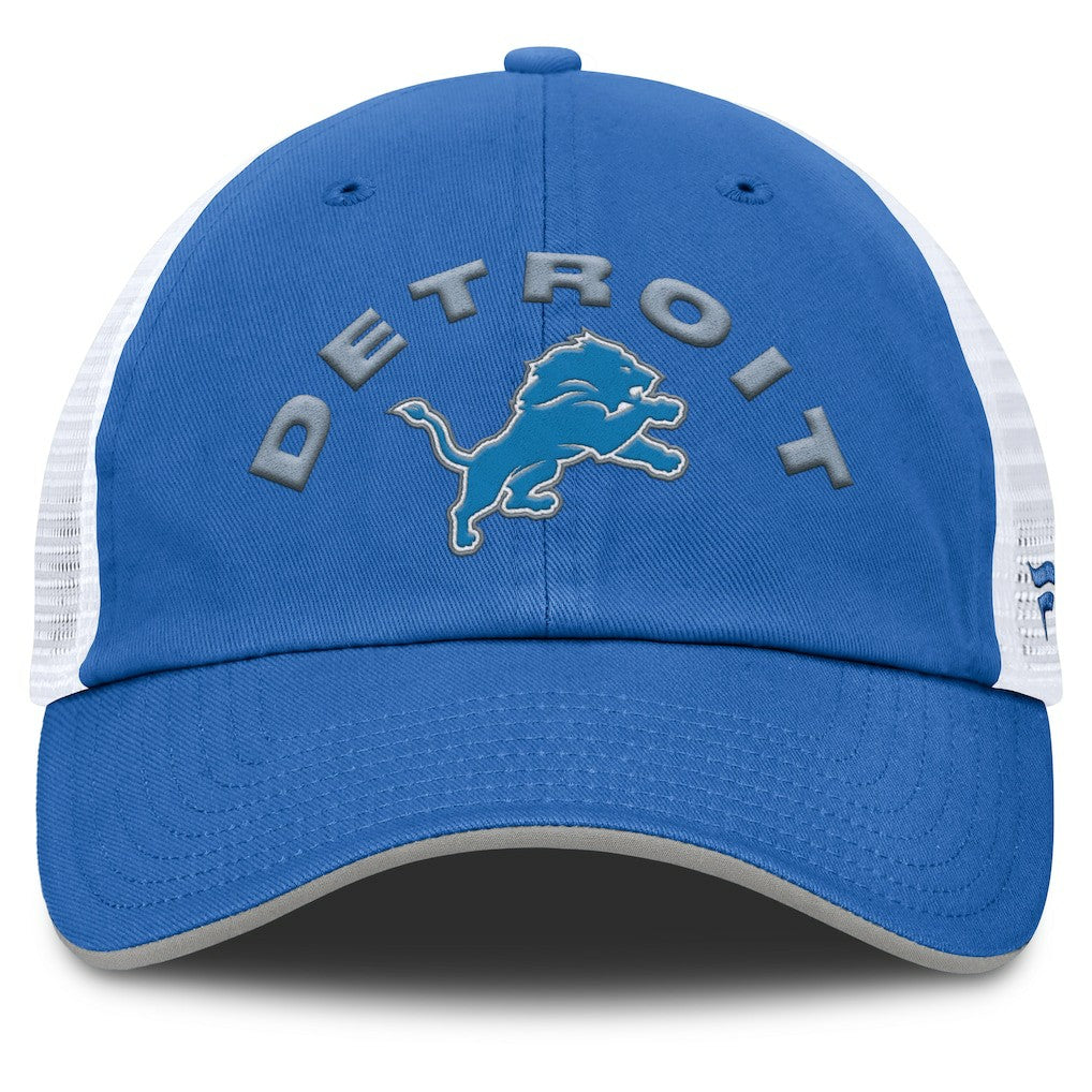 Detroit Lions Reverse Trucker Adjustable Hat Blue/White - Fanatics