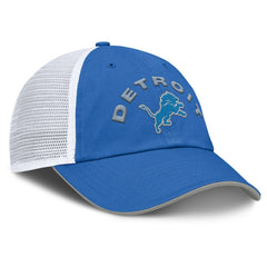 Detroit Lions Reverse Trucker Adjustable Hat Blue/White - Fanatics