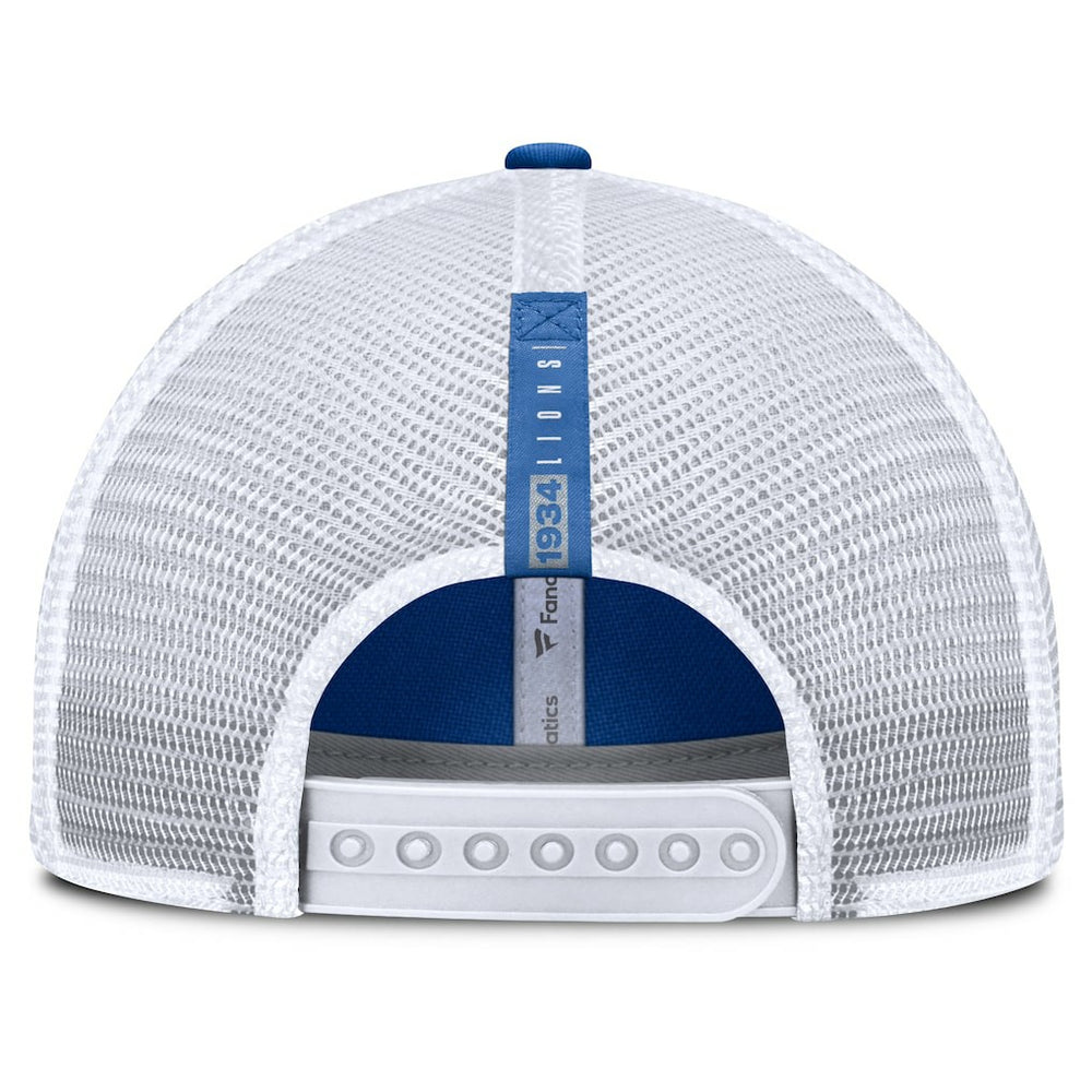 Detroit Lions Reverse Trucker Adjustable Hat Blue/White - Fanatics