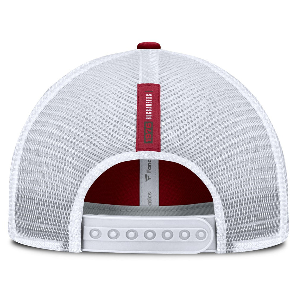 Tampa Bay Buccaneers Reverse Trucker Adjustable Hat Red/White - Fanatics