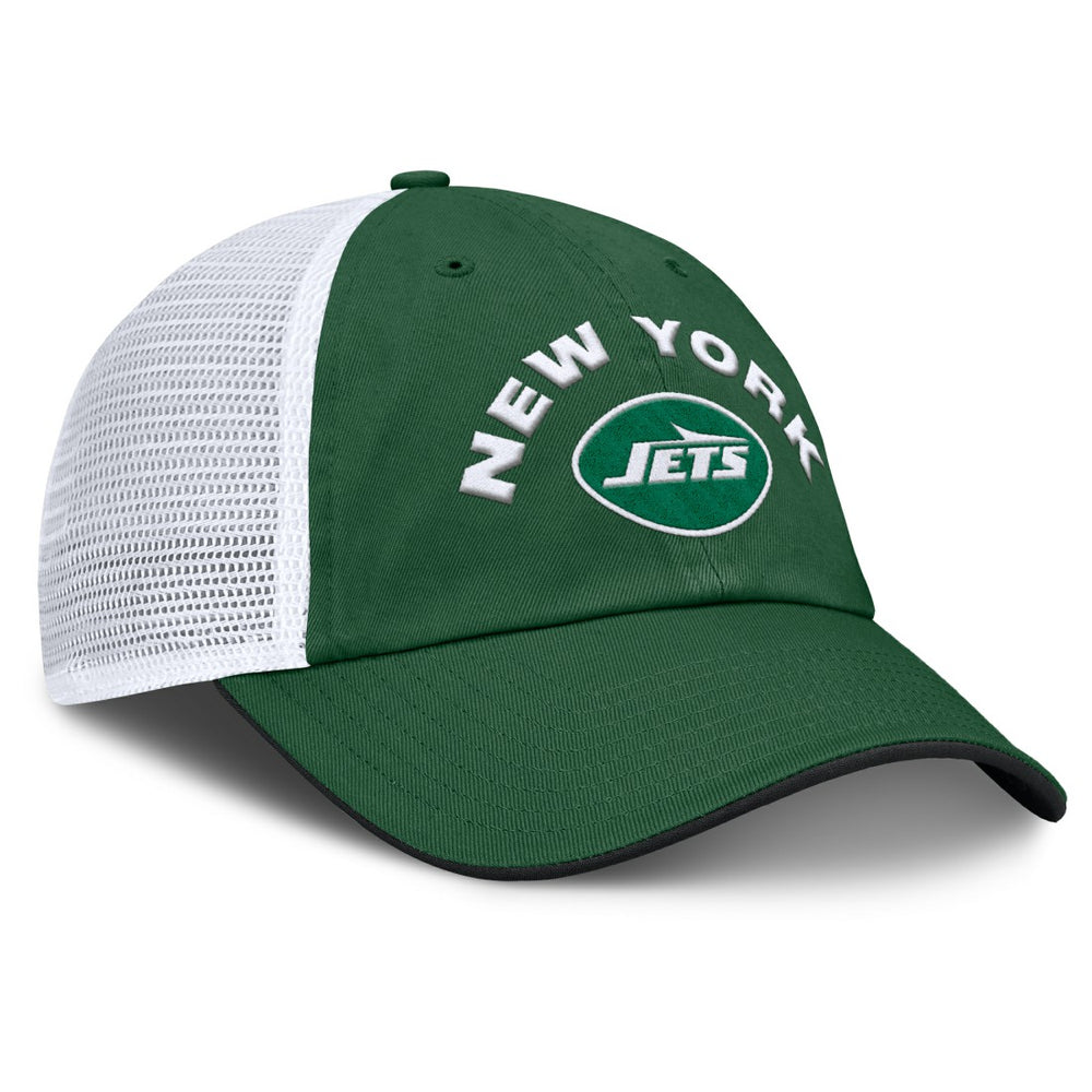 New York Jets Reverse Trucker Adjustable Hat Green/White - Fanatics